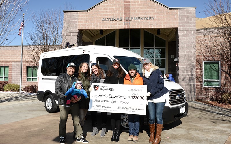 Sun Valley Tour De Force Donates $100K To Idaho Basecamp