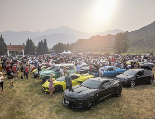Luxury sports cars race in Sun Valley Tour de Force